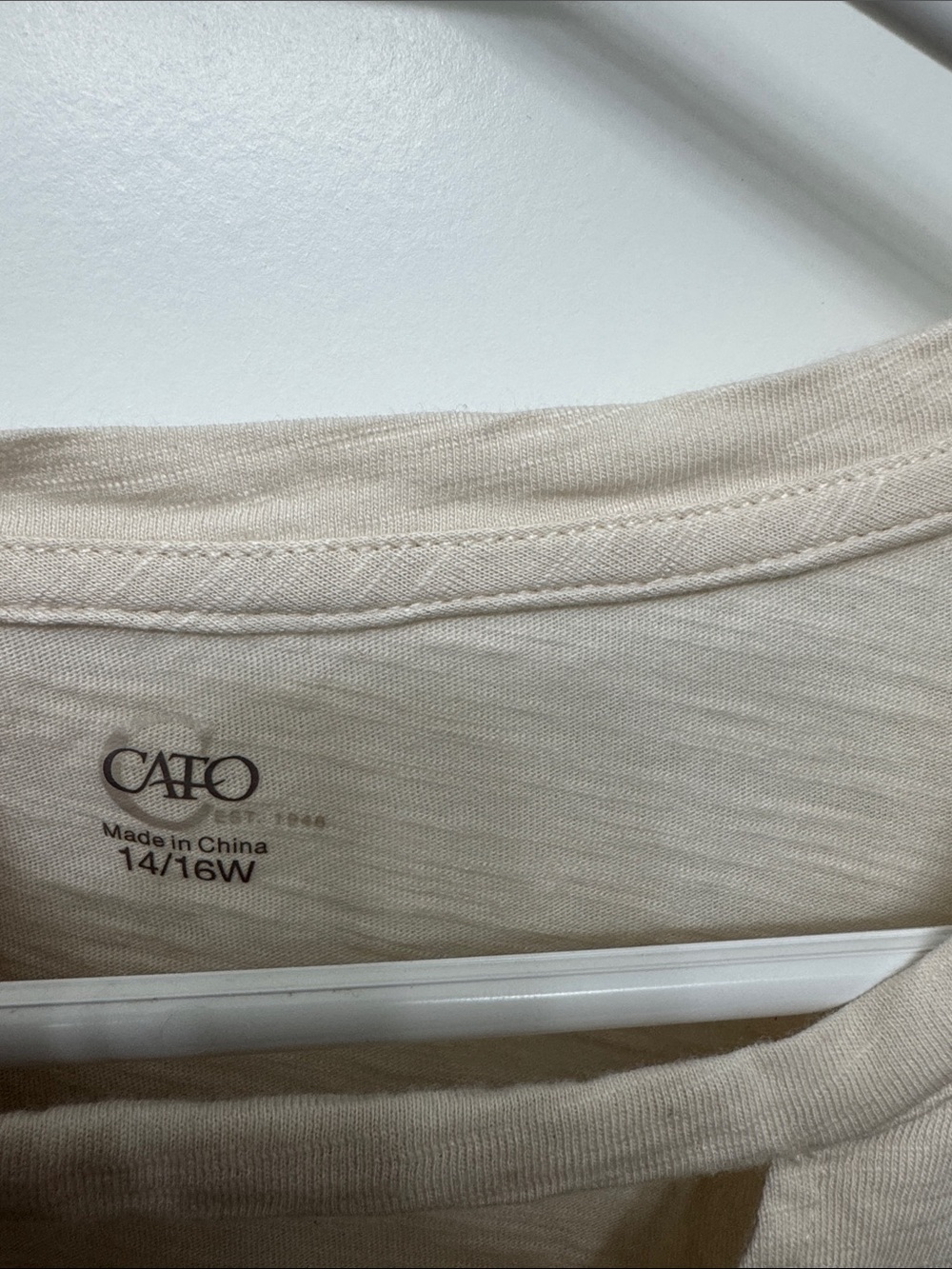 Dolly-Cato Cream Short-Sleeve V-Neck Graphic Tee - Picture 2 of 5